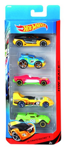 Pack 5 hot wheels vehicles