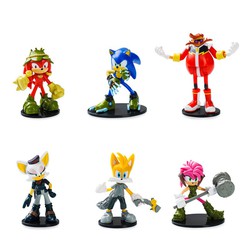 Pack 6 Figura Sonic Articulada