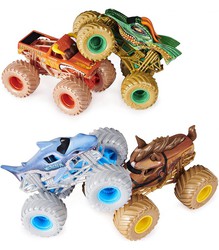 Pack de 4 Monster Jam Modelos Surtidos Die Cast 1:64