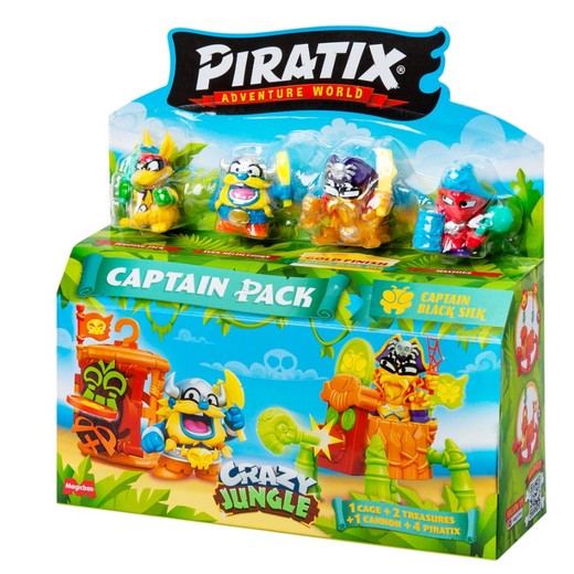 Pack de capitan Piratix Crazy Jungle-Surtido