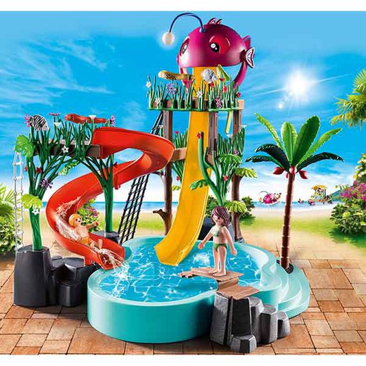 Playmobil Parque Acuático Con Tobogán