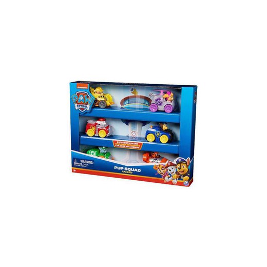 PAW PATROL PACK 6 VEHICULOS PUP SQUAD RACER