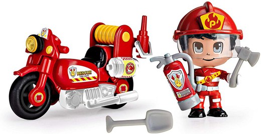 Pinypon action moto firefighter