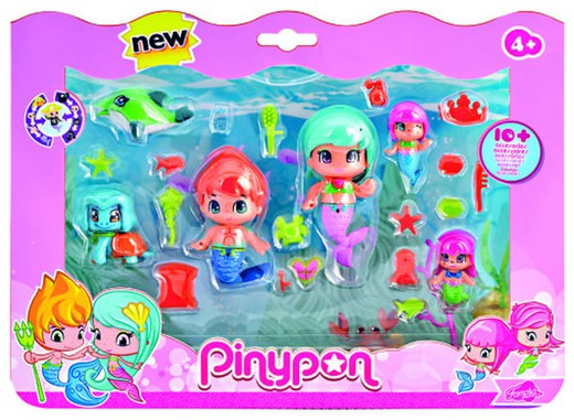 Pinypon Little Mermaids Pack 6 Figure