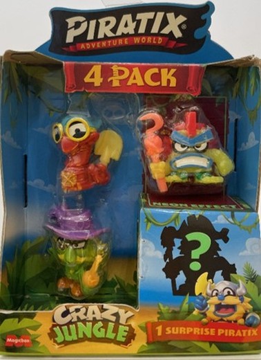 Piratix Crazy Jungle - Four Pack Surtido