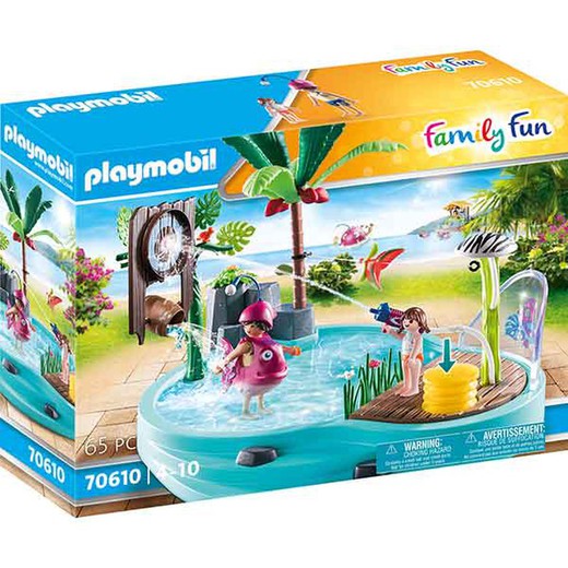 Piscina Divertida Con Rociador De Agua Playmobil