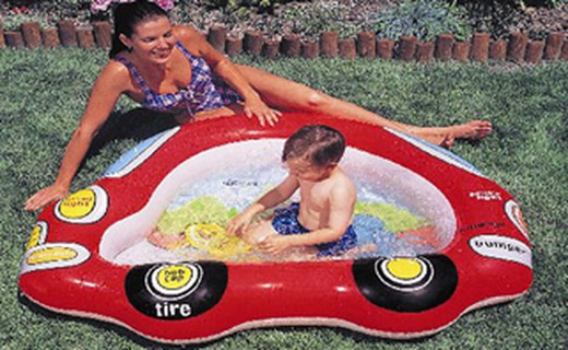 Táxi de piscina inflável para crianças 150cm