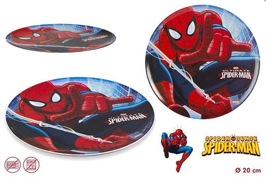 Spiderman πιάτο μελαμίνης