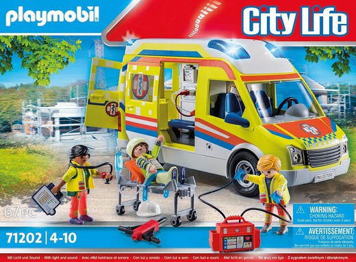 Playmobil - Ambulancia con luz y sonido