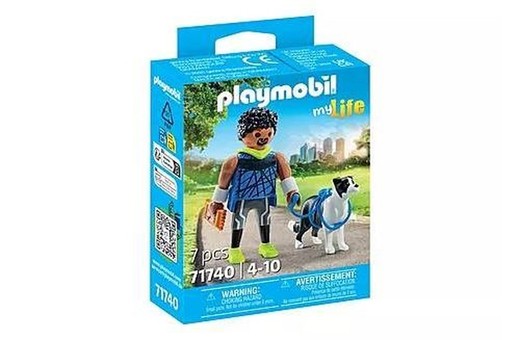 Playmobil Corredor Con Border Collie