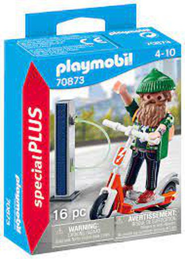 Hipster con E-Scooter Playmobil