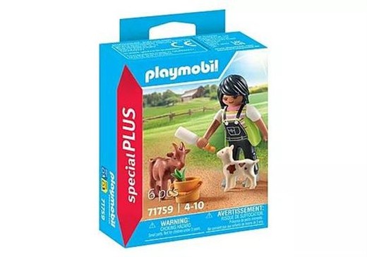 Playmobil Mujer Con Cabras