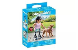 Playmobil Patinadora Con Retriever