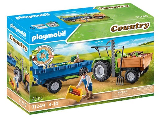 Playmobil - Tractor con remolque