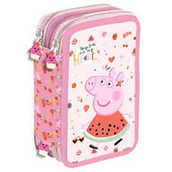 Triple Pencil Case Peppa Pig