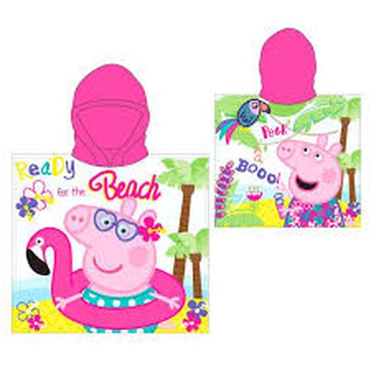 Peppa Pig Beach Poncho 55x110cm.