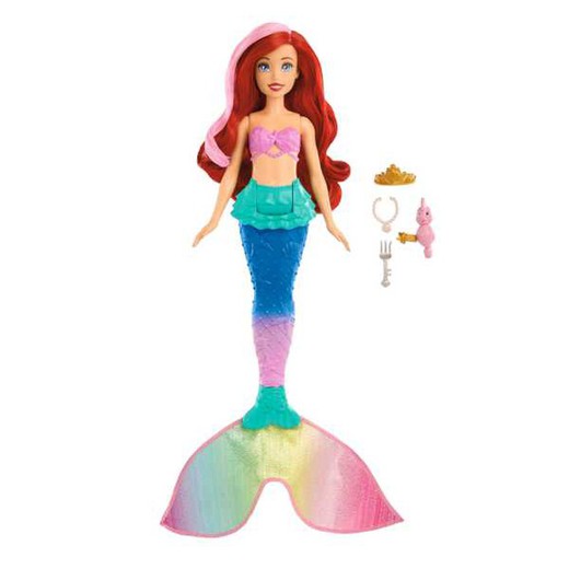 Disney Princess Ariel cambia de color y nada