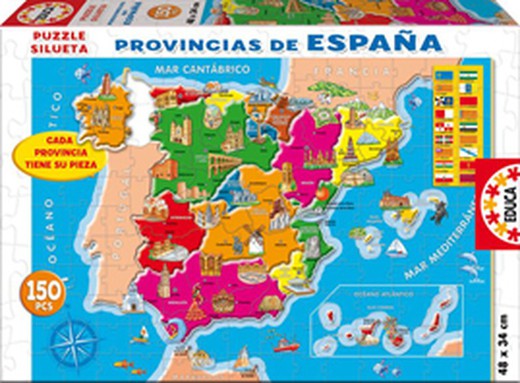 Puzzel 150 Spaanse provincies