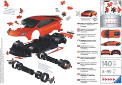 Puzzle 3D Lamborghini 140Pcs