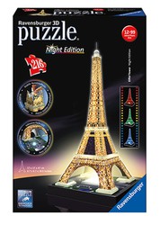 Puzzle 3d tour eiffel luz