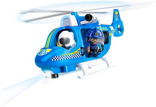 Polícia de helicóptero de ação Pyp
