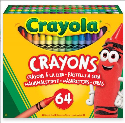 Sæt 64 farveblyanter Crayola