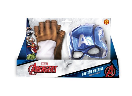 *SET ACCESORIOS CAPITAN AMERICA INFANTIL