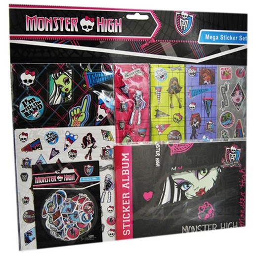 Monster High klistermÃ¤rkesuppsÃ¤ttning