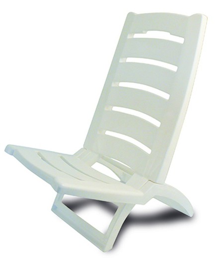 Chaise de plage basse Adria Blanc