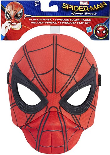 Spiderman vende masken op