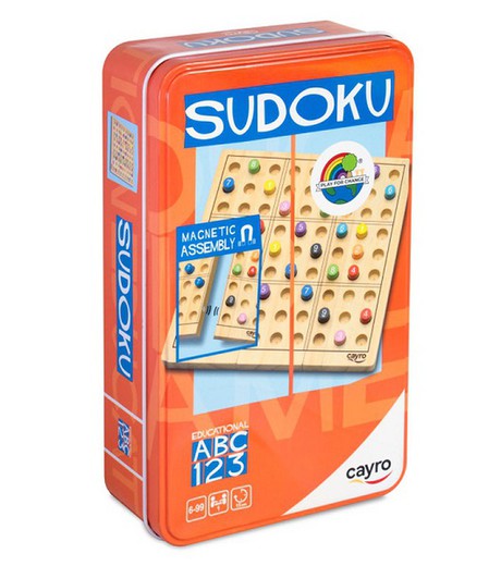 Sudoku Metal Box Madera