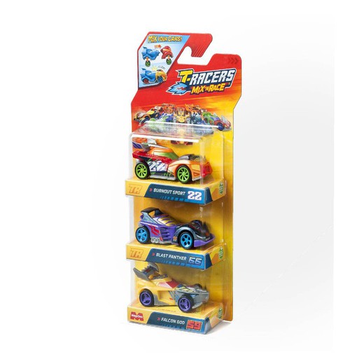 T-Racers Mix'N Race-Pack 3 Blister