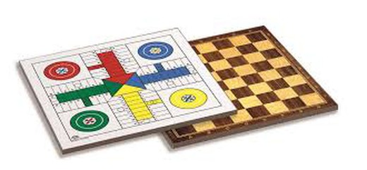 Tab.parchis Schach mad.40x40