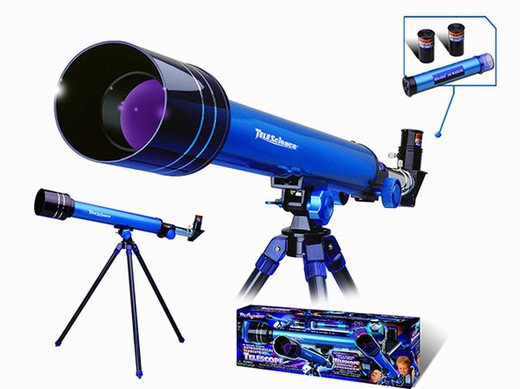 Telescopio con Tripode Azul 30/60