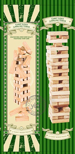Torre in legno gigante da 60 pezzi