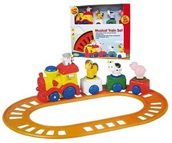 Trem infantil com trilhos