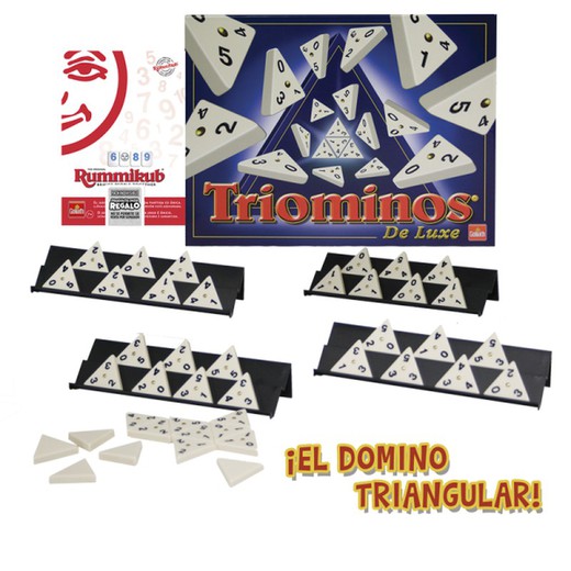 Triominos Deluxe + Juego Rummikub de regalo