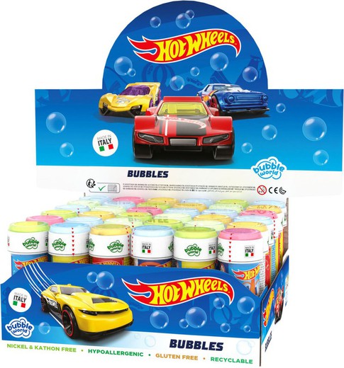 TUBO POMPAS JABON 60 M. HOT WHEELS EXP.36