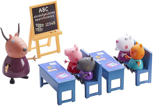 We go to school with peppa pig