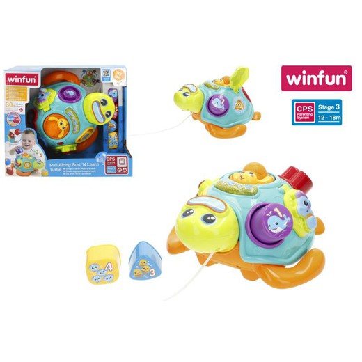 WINFUN-ARRASTRE MUSICAL TORTUGA C/LUZ 12 M