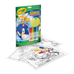 ALBUM  ACTIVIDADES COLOREAR SONIC 7 ROTULADORES