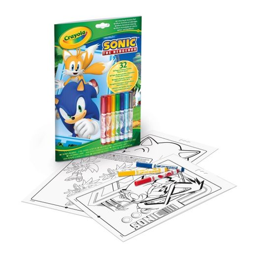 ALBUM  ACTIVIDADES COLOREAR SONIC 7 ROTULADORES