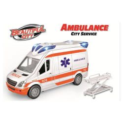 AMBULANCIA 1:14 C/MUSICA Y LUZ