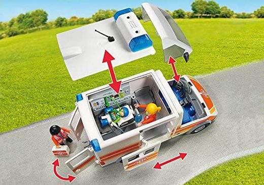 City Life Ambulancia Con Luces Playmobil
