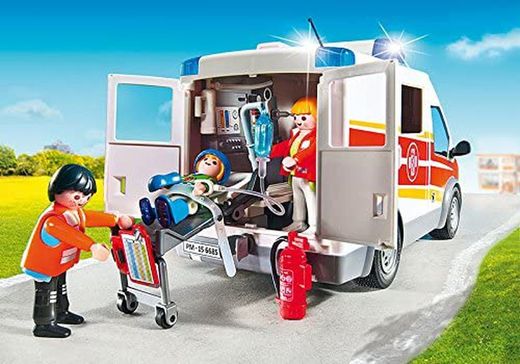 City Life Ambulancia Con Luces Playmobil