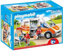 City Life Ambulancia Con Luces Playmobil