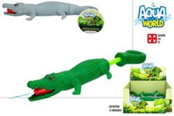 AQUA WORLD- LANZADOR AGUA COCODRILO 33 CM