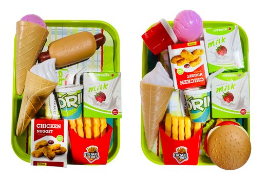 BANDEJA FAST FOOD 2 SURTIDOS
