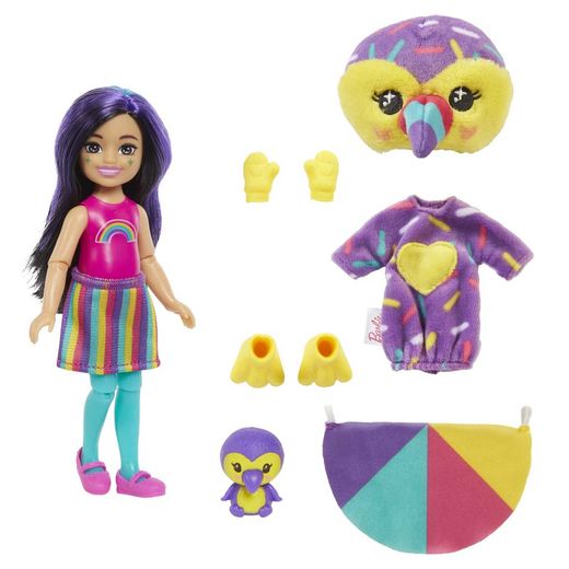 Barbie Chelsea Cutie Reveal Serie Amigos Jungla