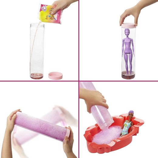 Barbie Color Reveal With Strawberry Foam